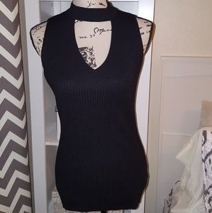 Jlo black sweater tank